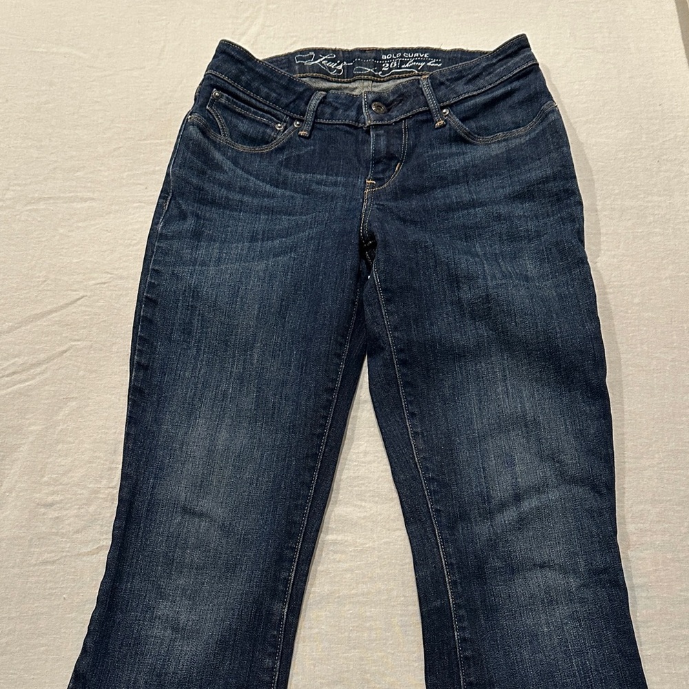 Levi's Dark Indigo Women's Boot Cut skinny Jeans